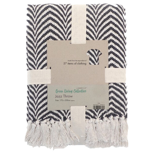 Recycled mixed-fabric throw Miniaturansicht