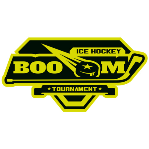 Boom Ice Hockey Tournament logo template Miniaturansicht