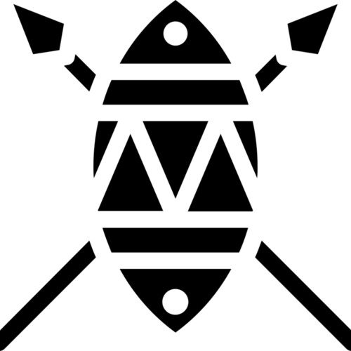 Maasai Shield & Spear Miniaturansicht