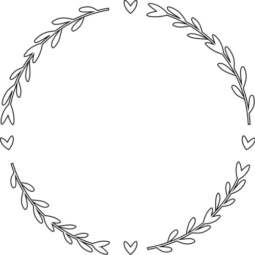 Floral Wreath Frame Miniaturansicht