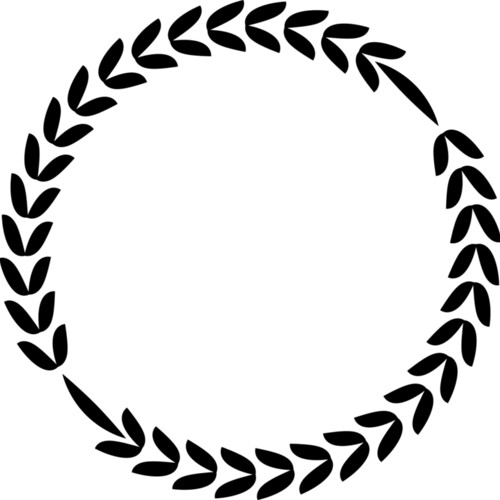 Laurel Leaf Circle Wreath Miniaturansicht