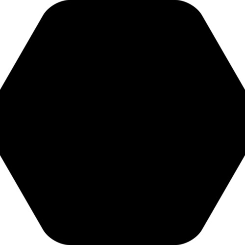 Rounded Hexagon Badge Miniaturansicht