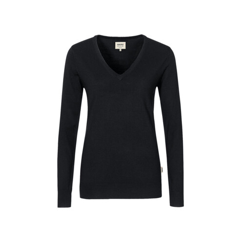 Hakro Damen V-Pullover Merino-Wolle Miniaturansicht