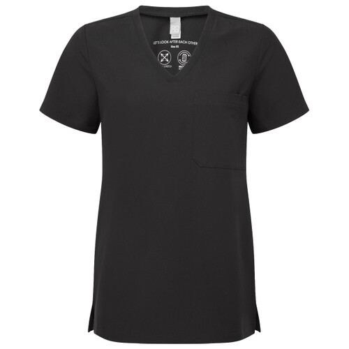 Damen V-Ausschnitt Stretch Kasack Miniaturansicht