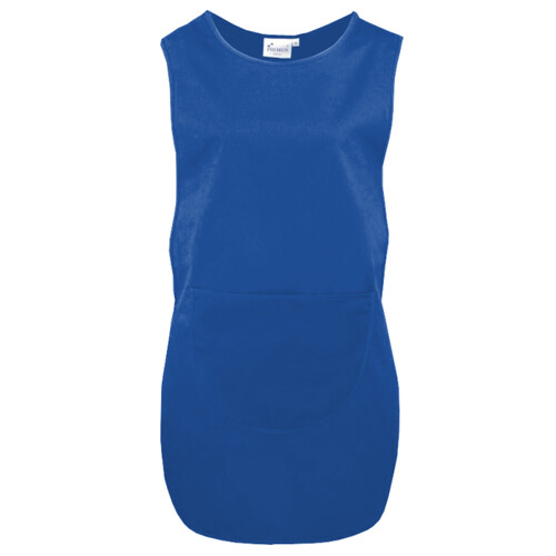 Lange Damen-Tabardschürze mit Fronttasche Miniaturansicht