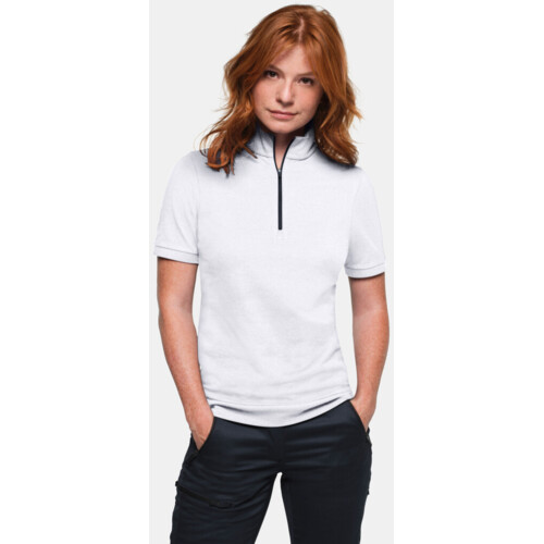 Damen Zip-Shirt Piqué MIKRALINAR® ECO Miniaturansicht