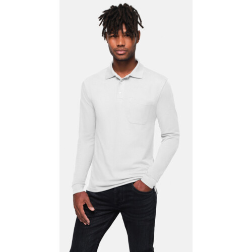 Pocket-Longsleeve-Polo MIKRALINAR® ECO Miniaturansicht