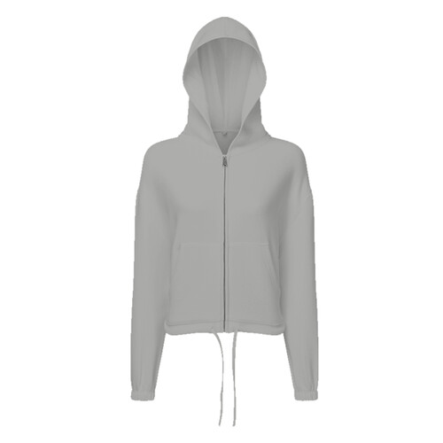 Women's TriDri® recycled cropped oversize full-zip hoodie Miniaturansicht