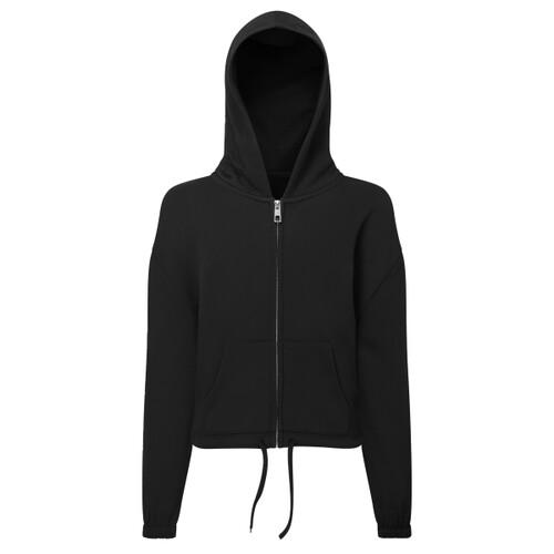 Kids TriDri® recycled cropped oversize full-zip hoodie Miniaturansicht